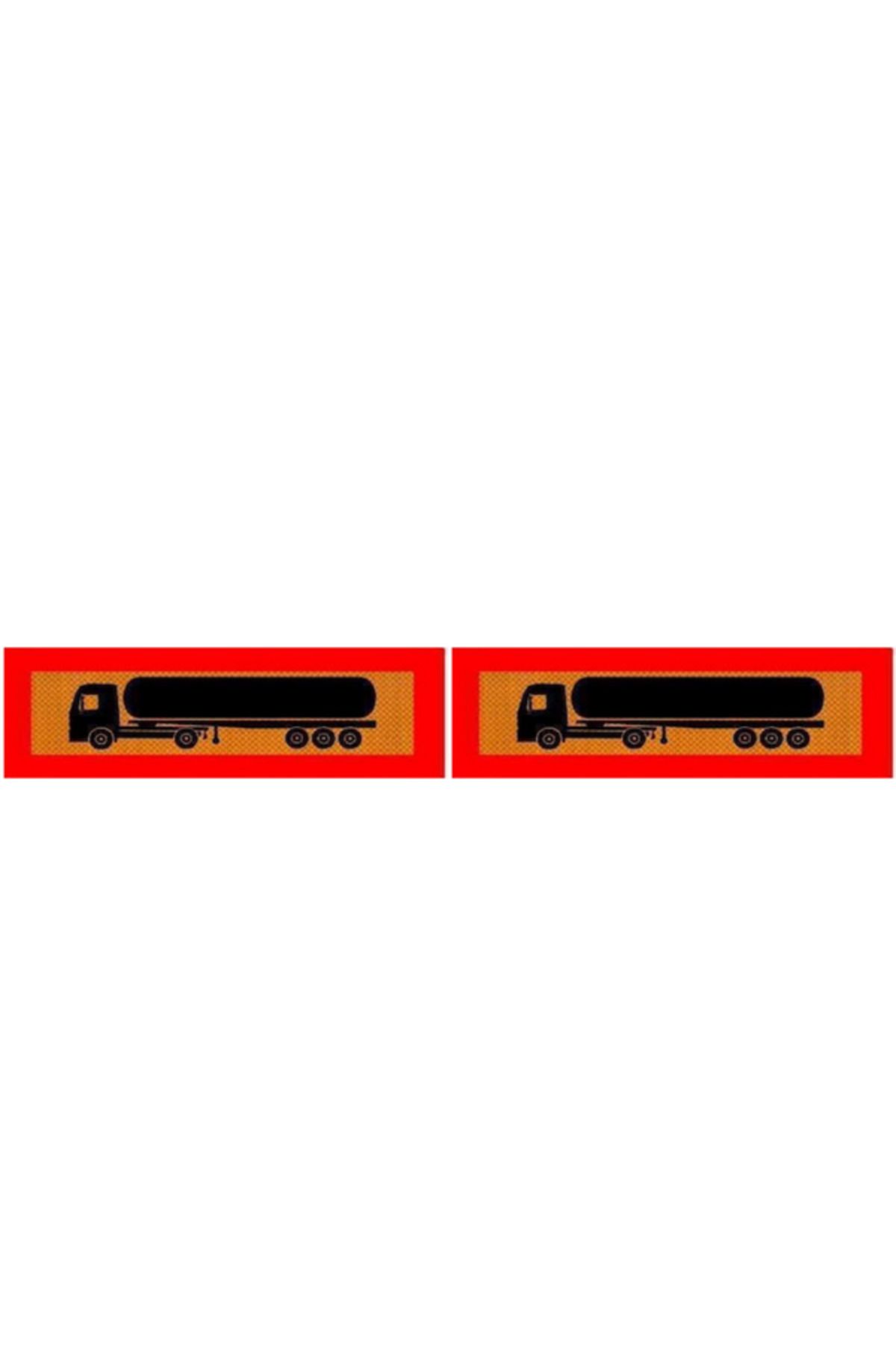 opersan Ağır Tonaj Araçlar Için 2 Li Arka Işaret Etiketi 500x200 Mm