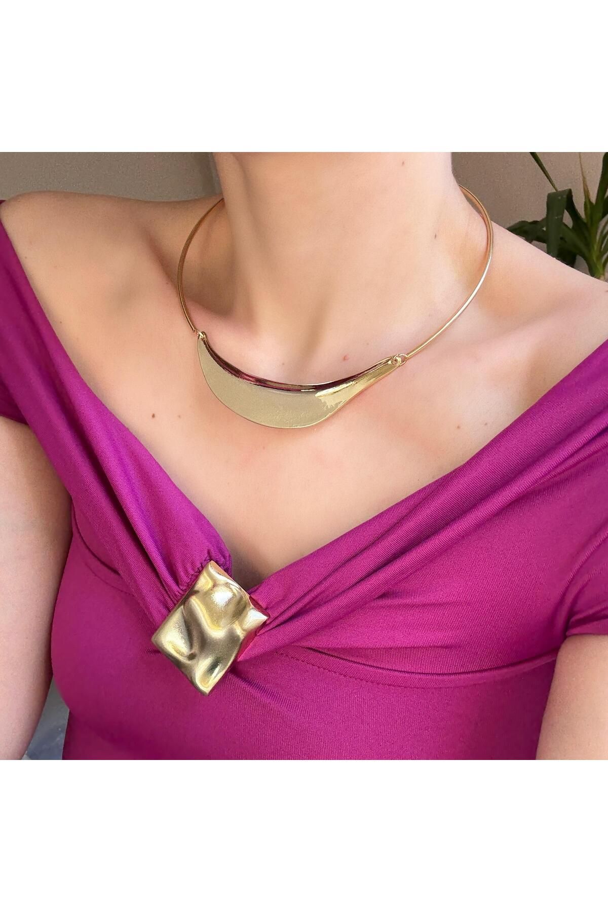 Alice İsstanbul Gold Vintage Choker Kolye