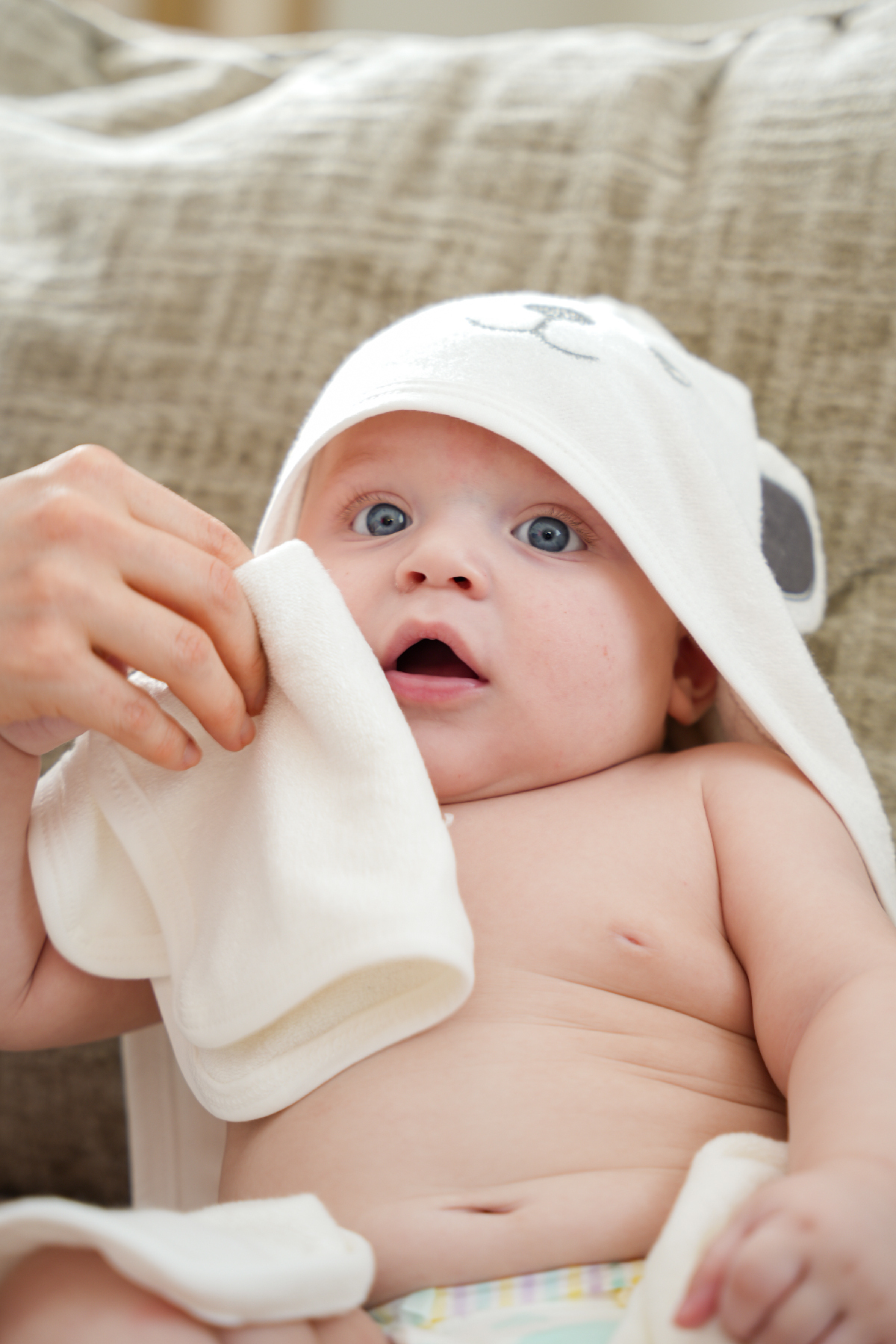 Minuche Bambu Bebek Havlusu 6'lı - Ultra Yumuşak ve Emici Bebek Banyo Yüz Havlusu - Hassas Ciltler fotoğrafı 7 (önizleme)