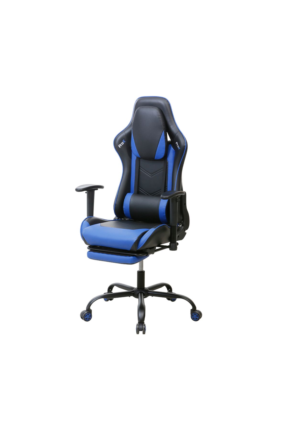 Adore Mobilya Adore Gaming ProX Oyuncu Koltuğu Siyah / Mavi S.Deri 71x77,5-126x136 cm
