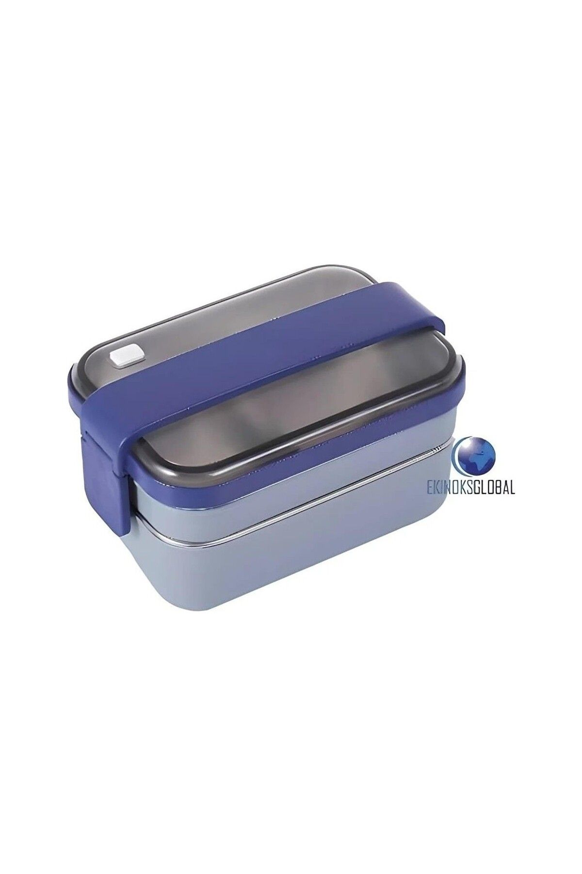 Vagonlife Lunch Box Çelik Gri-Mor Beslenme Kabı-Sefer Tası 1200 ml BL20183