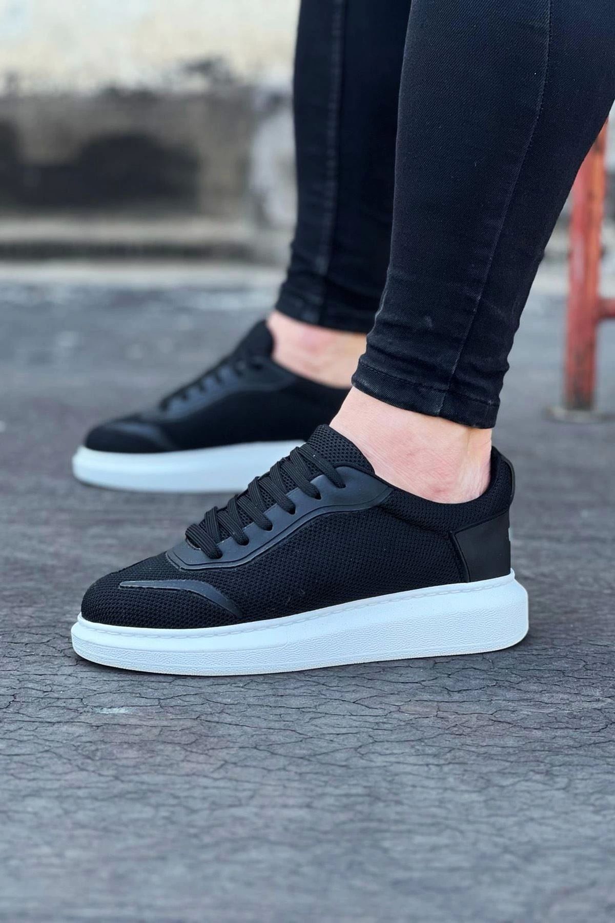 luz&pos WG019 Siyah Triko Erkek Casual Ayakkabı