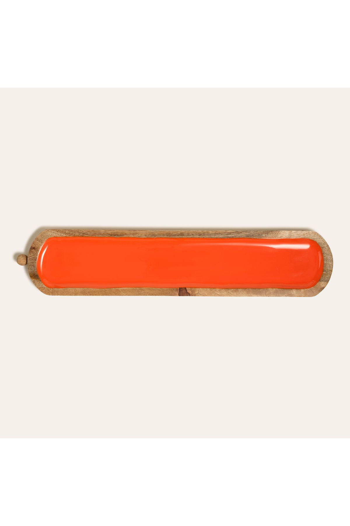 Zsa Zsa Zsu Lakrı Mango Ağacı Tepsi 59x12x3 Cm Turuncu