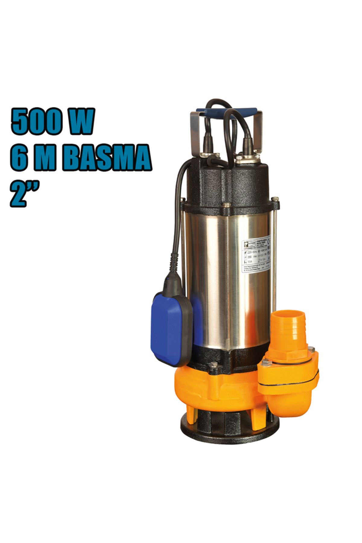 CATPOWER EL ALETLERİ Catpower CAT615 Foseptik Kırıcılı Dalgıç Pompa 0,75 HP