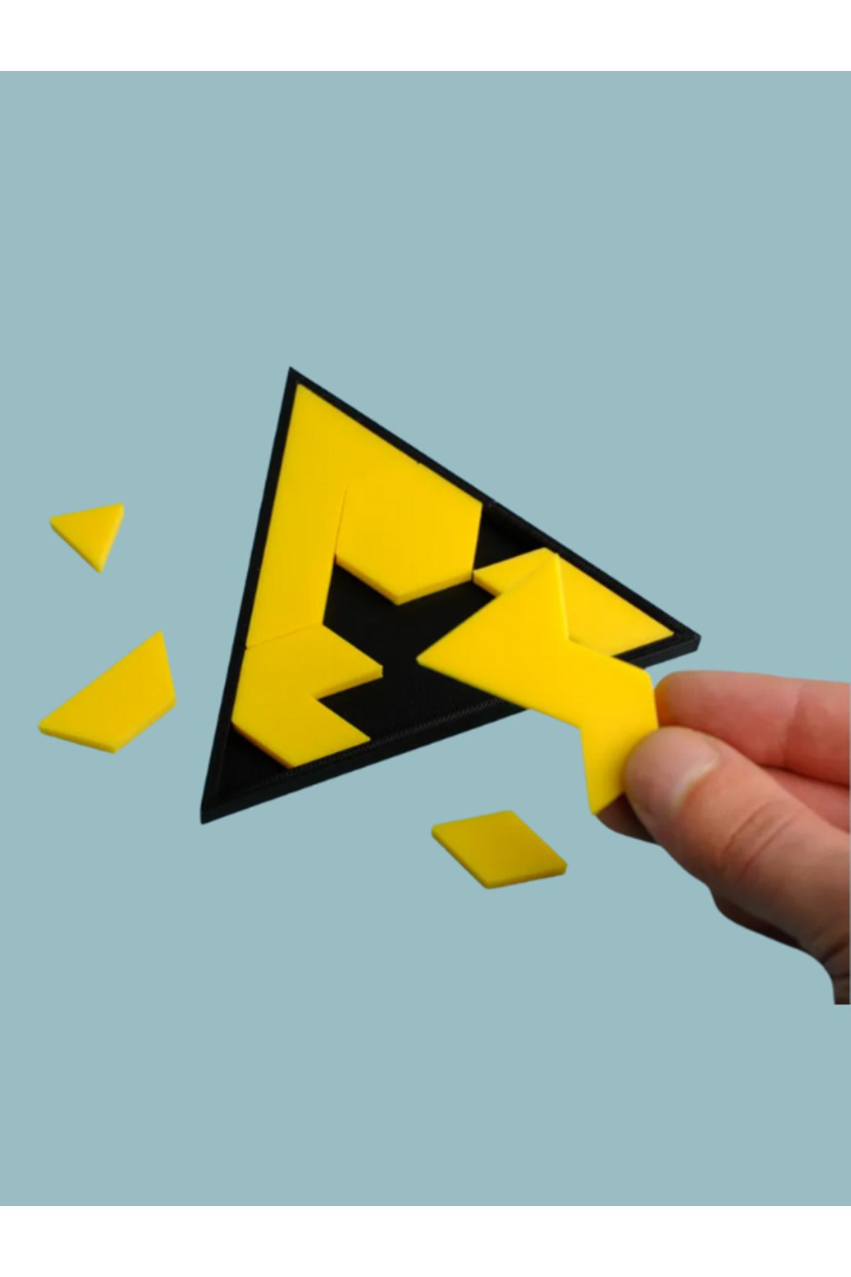 epoksi Üçgen Zeka Bulmacası - Puzzle - Zor Puzzle