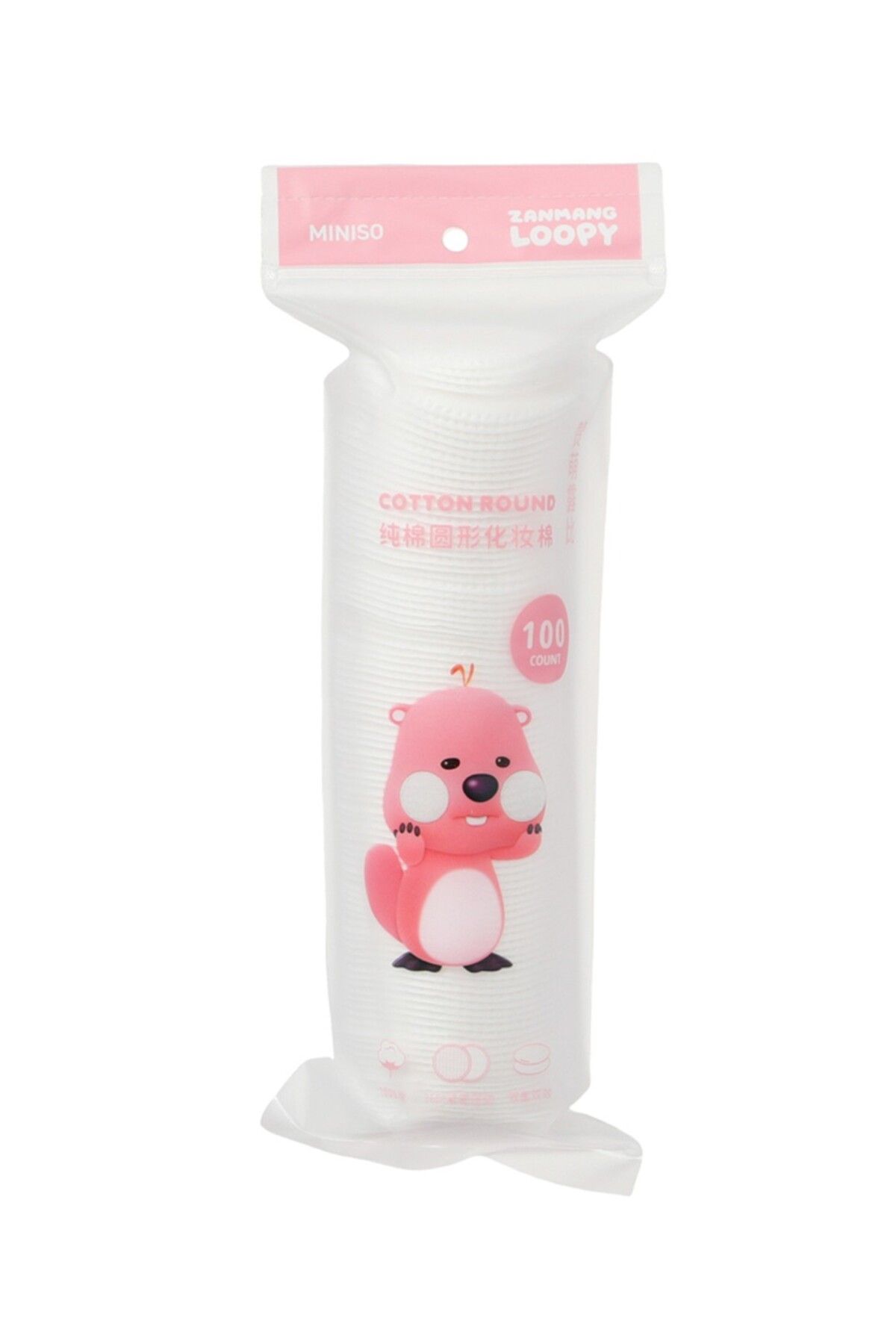 Miniso Zanmang Loopy Lisanslı MakyajTemizleme Pamuğu 100 Adet