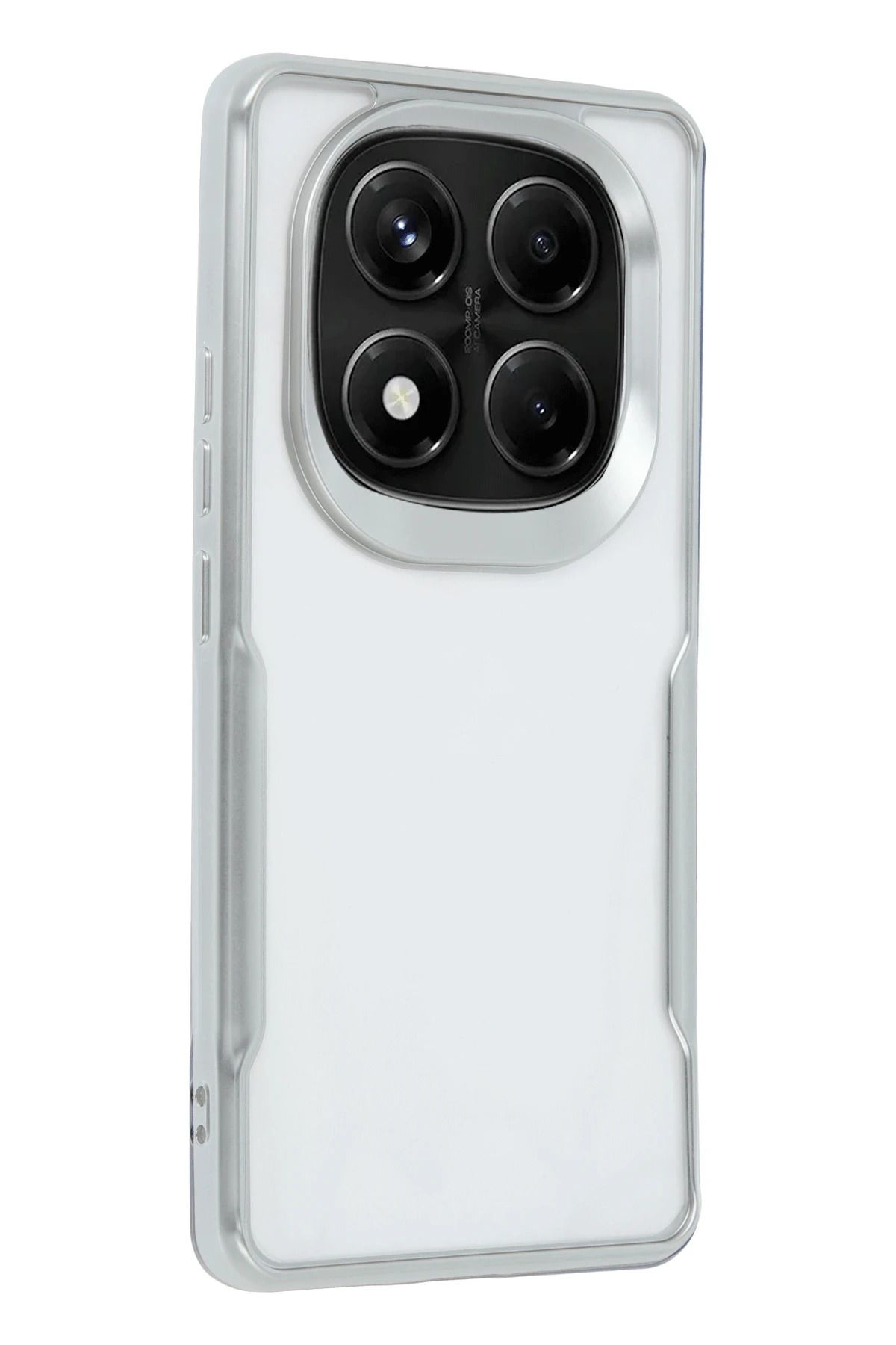 NewFace Xiaomi Redmi Note 14 Pro 5G Kılıf Boyi Silikon Kapak - Gümüş MRAYD