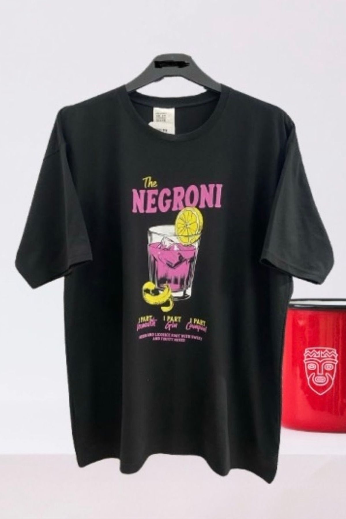 bb butik basic The Megroni Baskılı Penye Kadın Tişört MG6592