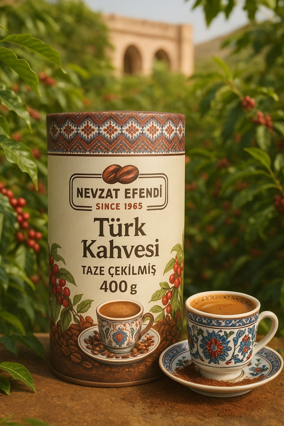 nevzatefendi Nevzat Efendi Türk Kahvesi 400g – Brezilya Menşeli, Katkısız, Çifte Kavrulmuş
