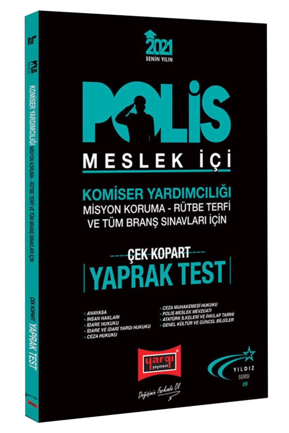 Yargı Yayınları Polis Meslek İçi Sınavlarına Hazırlık Çek Kopart Yaprak Test