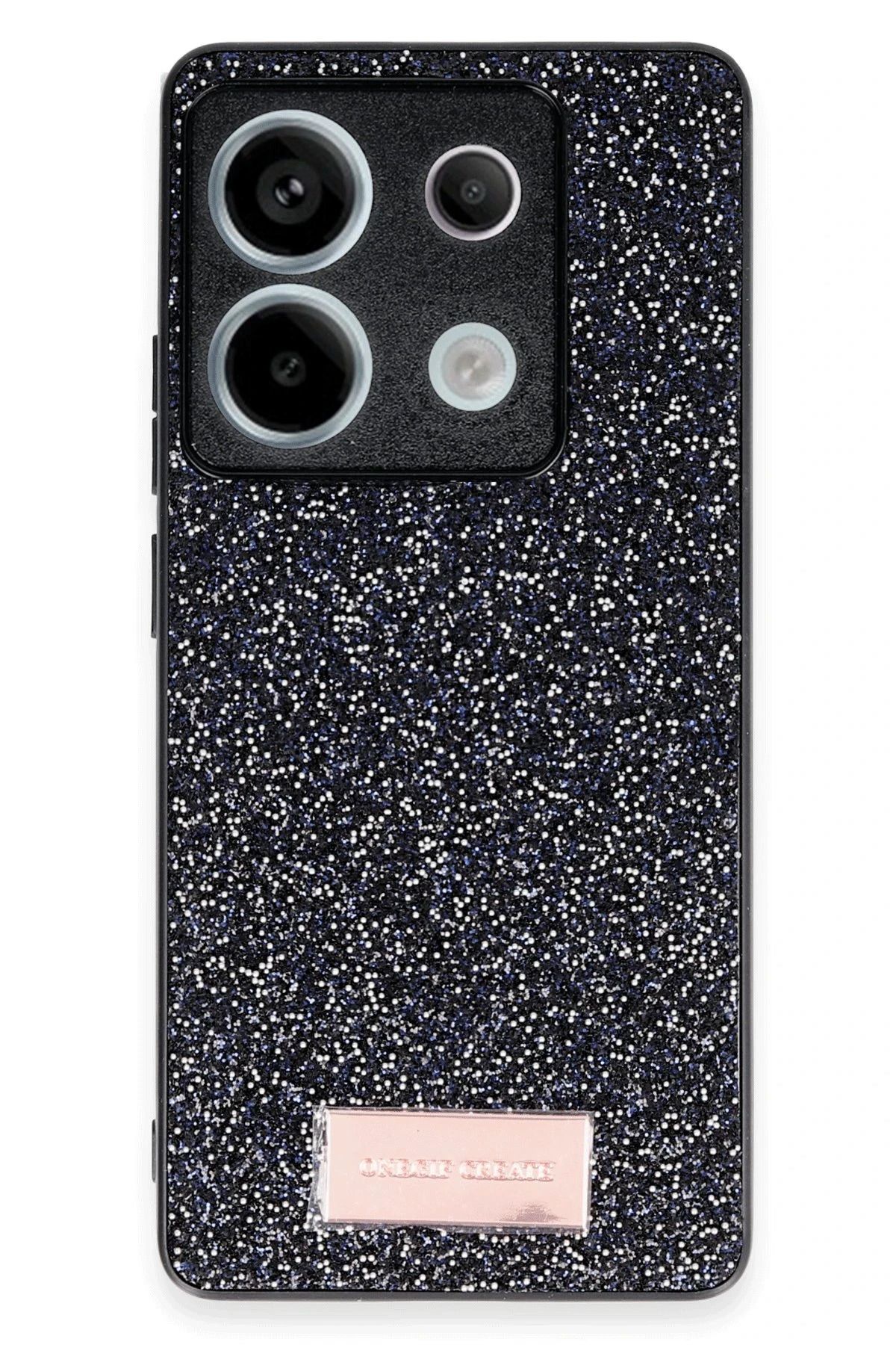 ONEGIF Xiaomi Redmi Note 13 Pro 5G Bright Simli Kapak - Siyah FERRG