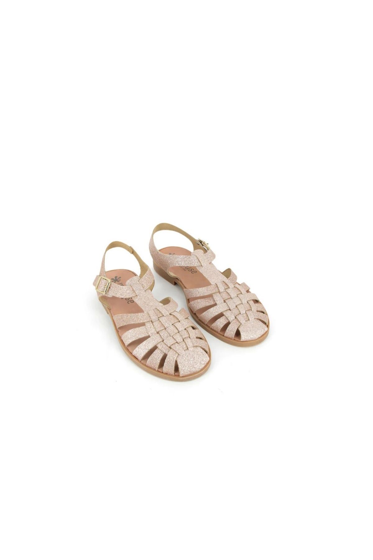 MEDUSE Sunville Nude Paillete - Parlak Nude Kadın Sandalet