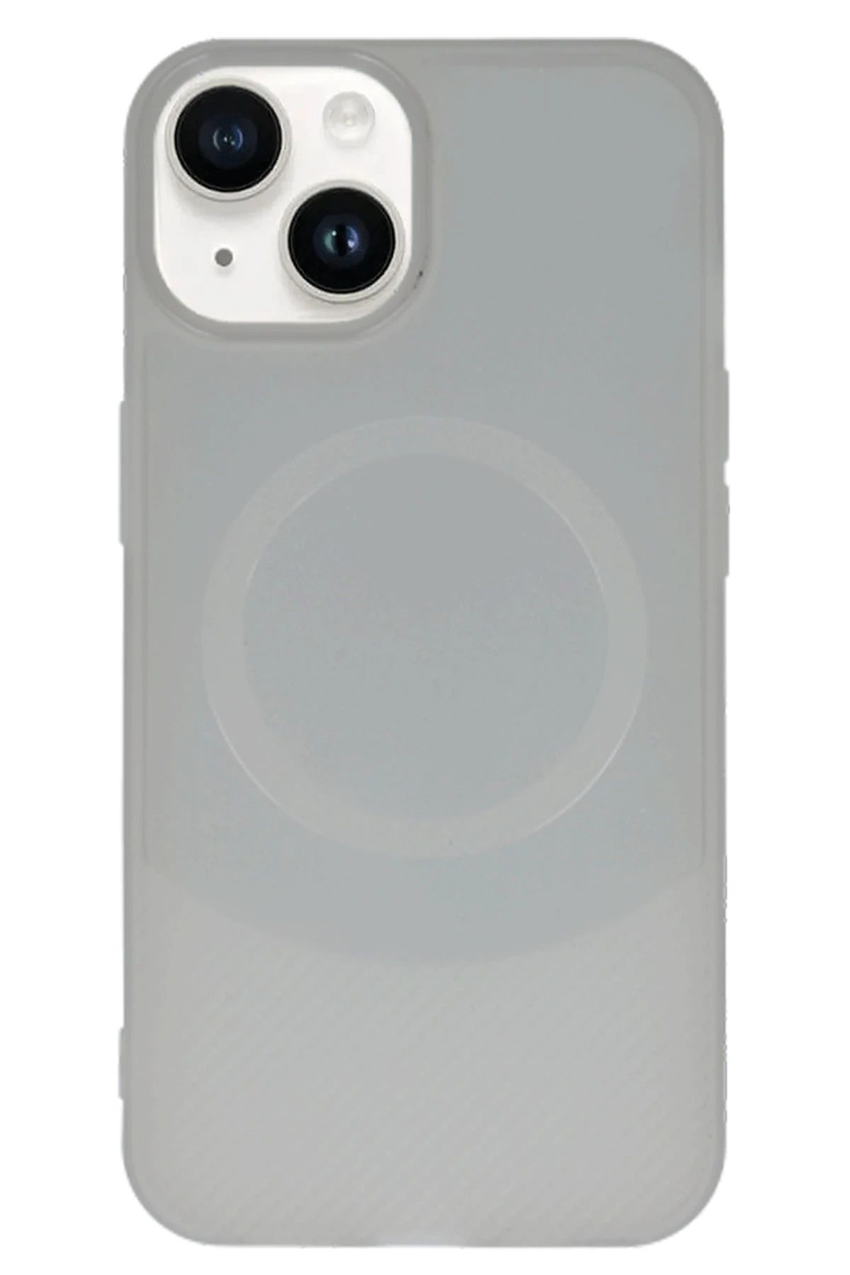 NewFace iPhone 14 Kılıf Maya Karbon Kapak - Gri FERRG