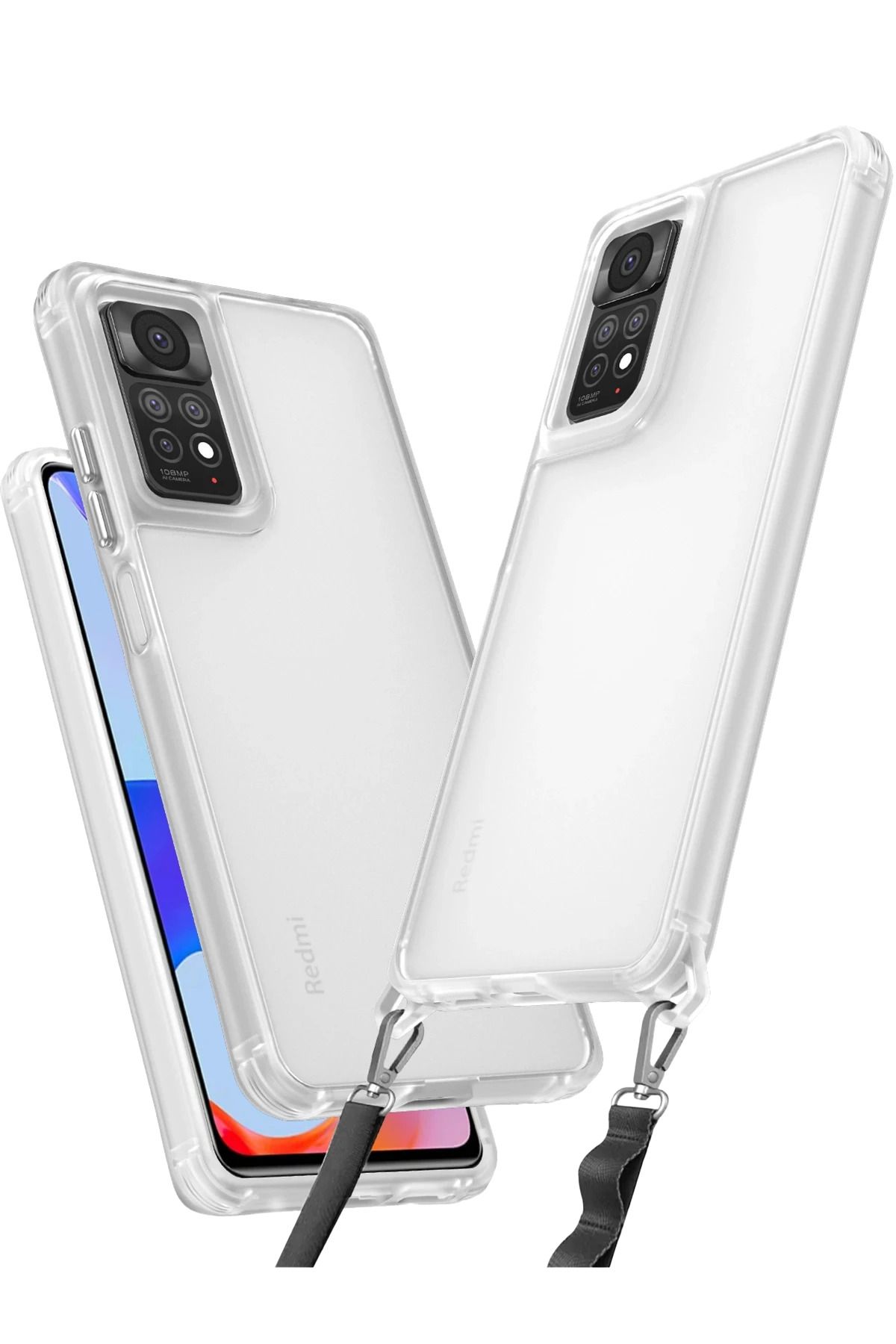 NewFace Xiaomi Redmi Note 11 Pro Kılıf Penta Silikon Kılıf - Şeffaf FERRG