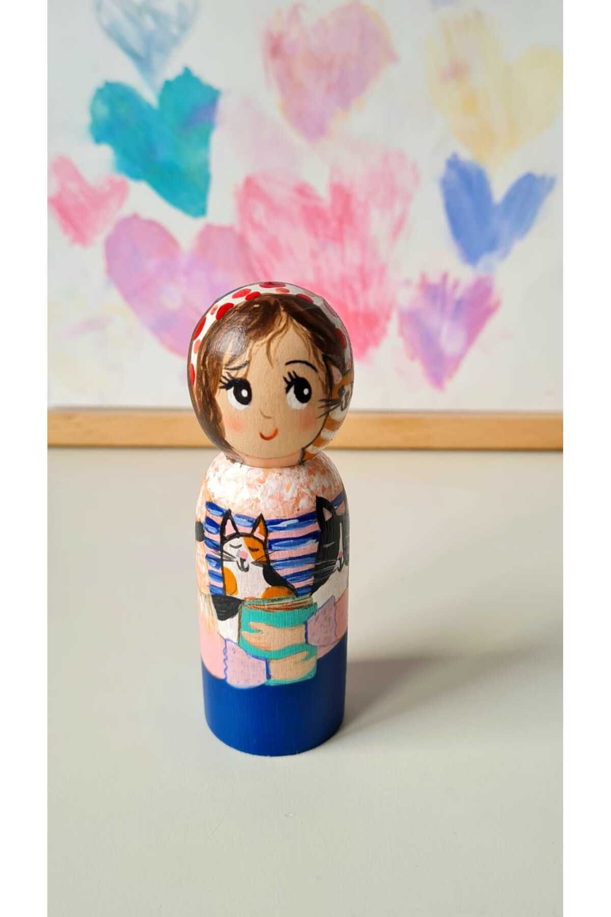 uç uç böceğim Pegdoll Bebek Kedi Sevgisi - Özel Tasarım