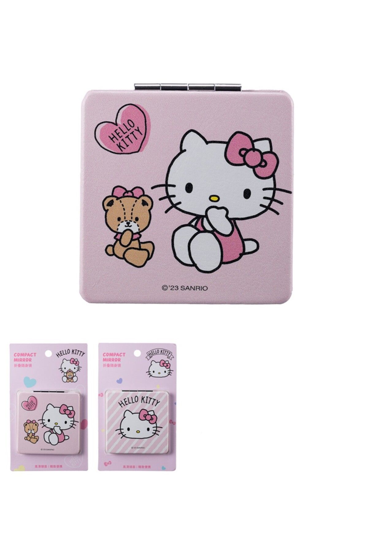 Miniso Hello Kitty Lisanslı Çift Taraflı Katlanabilir Ayna（Kare）