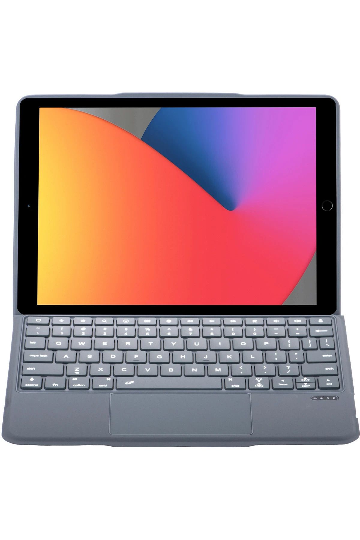 NewFace T5506D iPad 10.2 (9.Nesil) Kılıf Palermo Ledli Klavyeli Standlı Tablet Kılıfı - Siyah FERRG