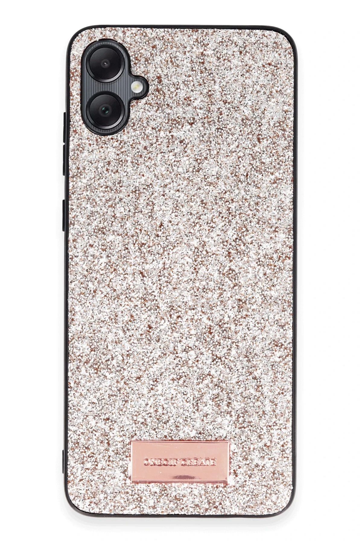 ONEGIF Samsung Galaxy A05 Bright Simli Kapak - Gold FERRG