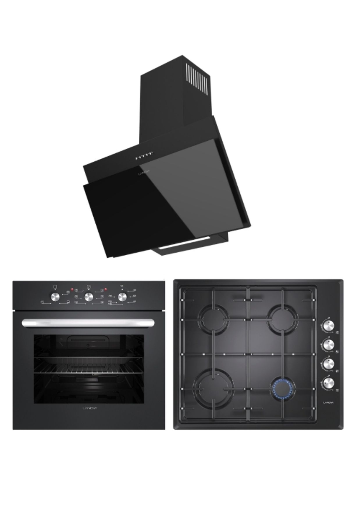 LANOVA Ankastre Siyah Set (3214B6-B 36400-205-2103B01)