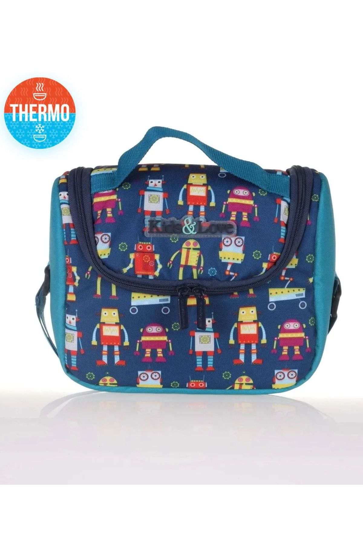 KAUKKO KidsLove Robotik lacivert Beslenme Çantası THERMO