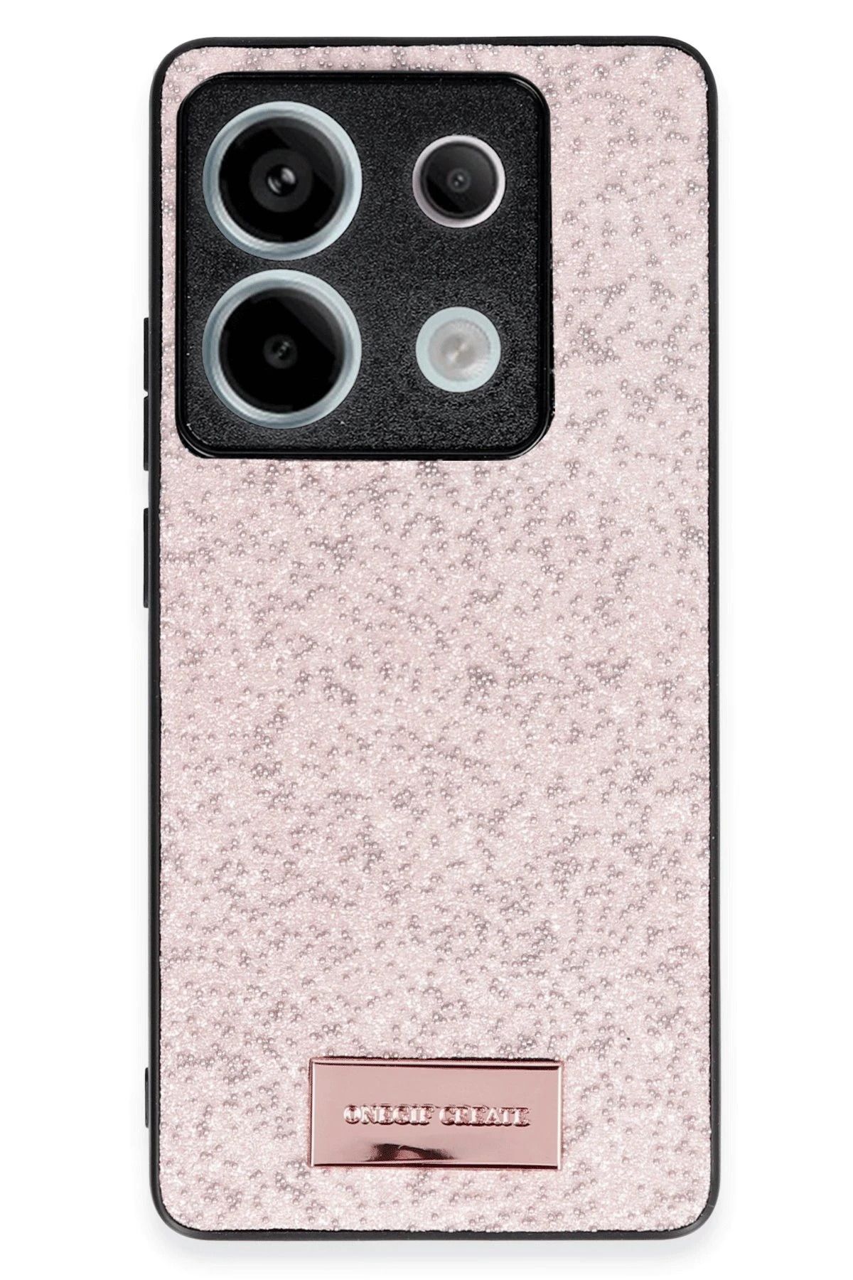 ONEGIF Xiaomi Redmi Note 13 Pro 5G Bright Simli Kapak - Pembe FERRG