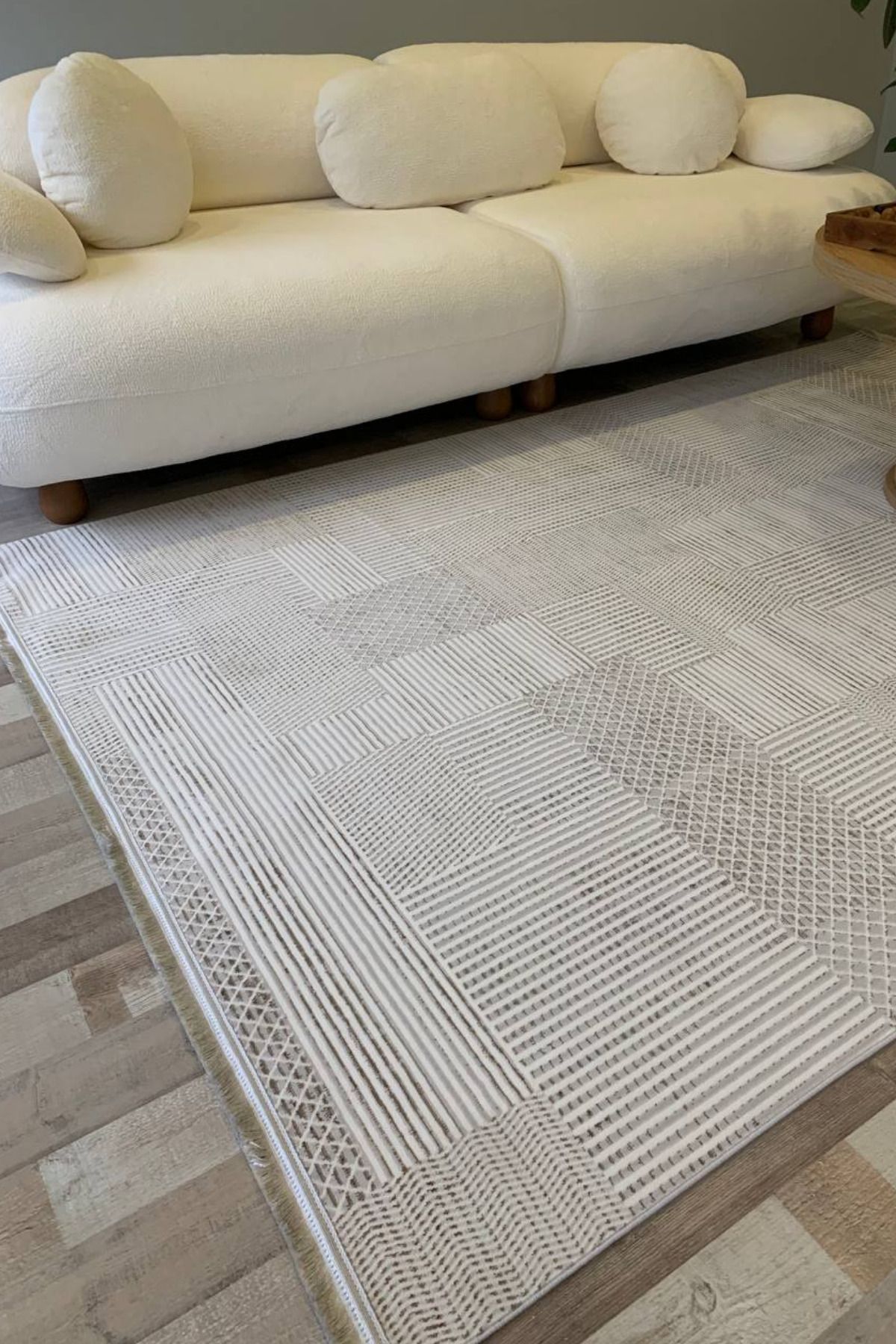 Serteks Herat Yıkanabilir Dokuma Kaymaz Taban Kahverengi Halı Yolluk Kilim - HR119