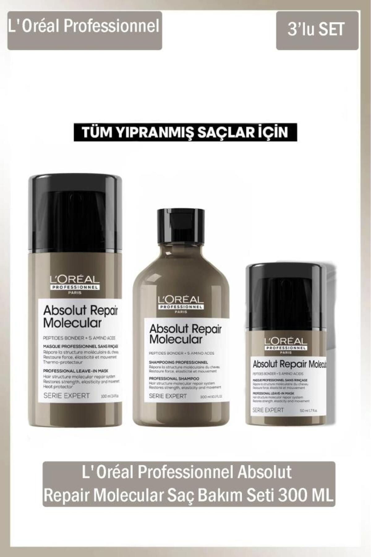 L'oreal Professionnel Serie Expert Absolut Repair Molecular 300 ml Saç Bakım Seti