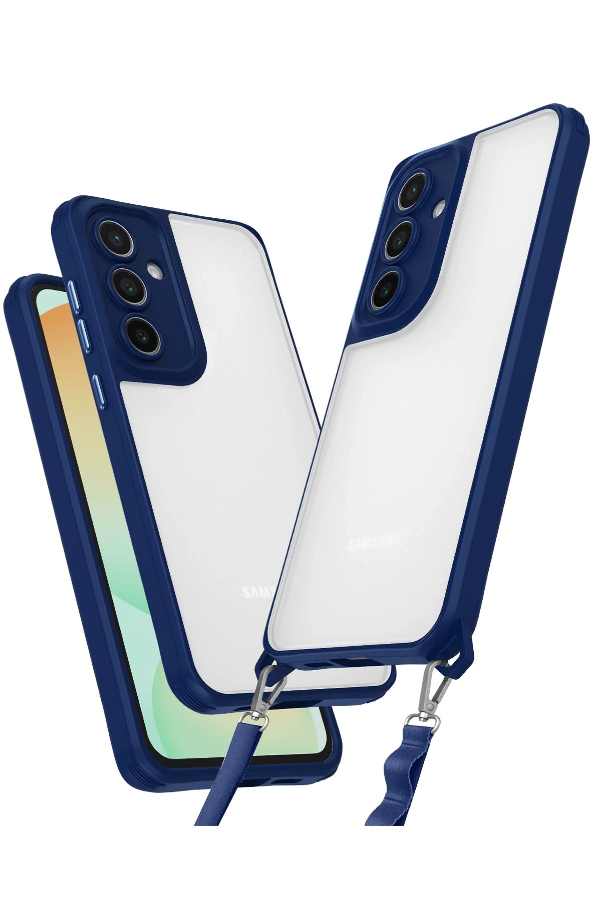 NewFace Samsung Galaxy A35 5G Kılıf Penta Silikon Kılıf - Lacivert FERRG