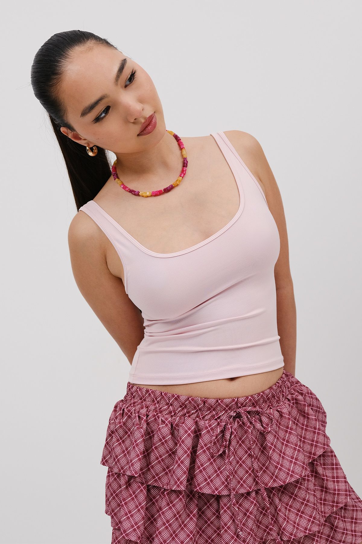 Addax-U Neck Basic Undershirt A0104-Dk1 3