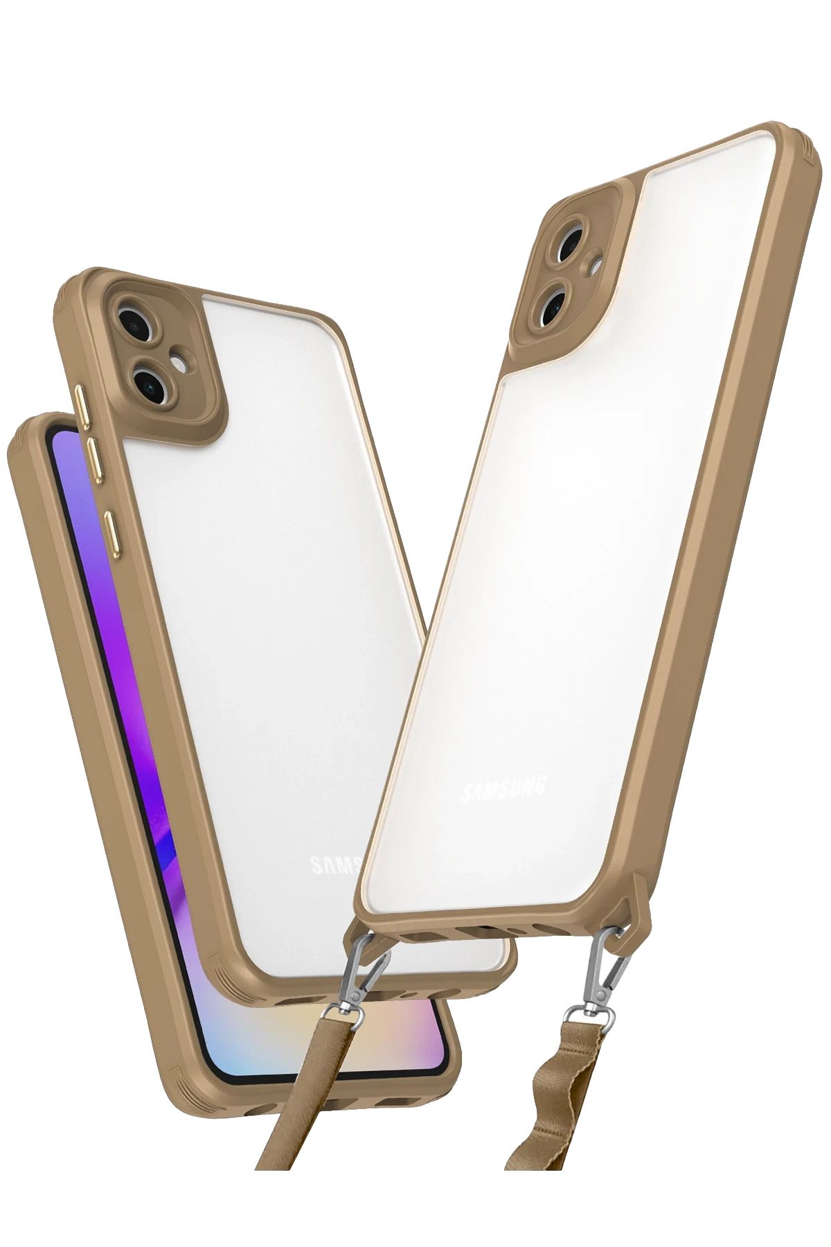 NewFace Samsung Galaxy A06 Kılıf Penta Silikon Kılıf - Çöl Titanyum FERRG