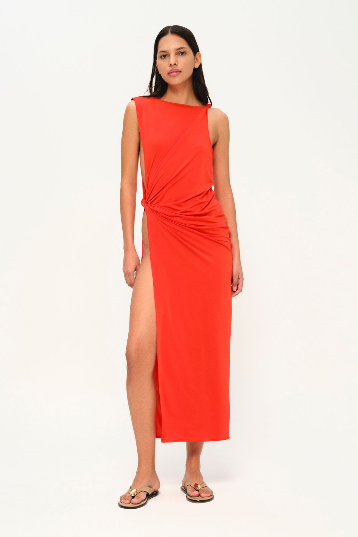 Khela The Label Showstopper Kırmızı Plaj Elbisesi