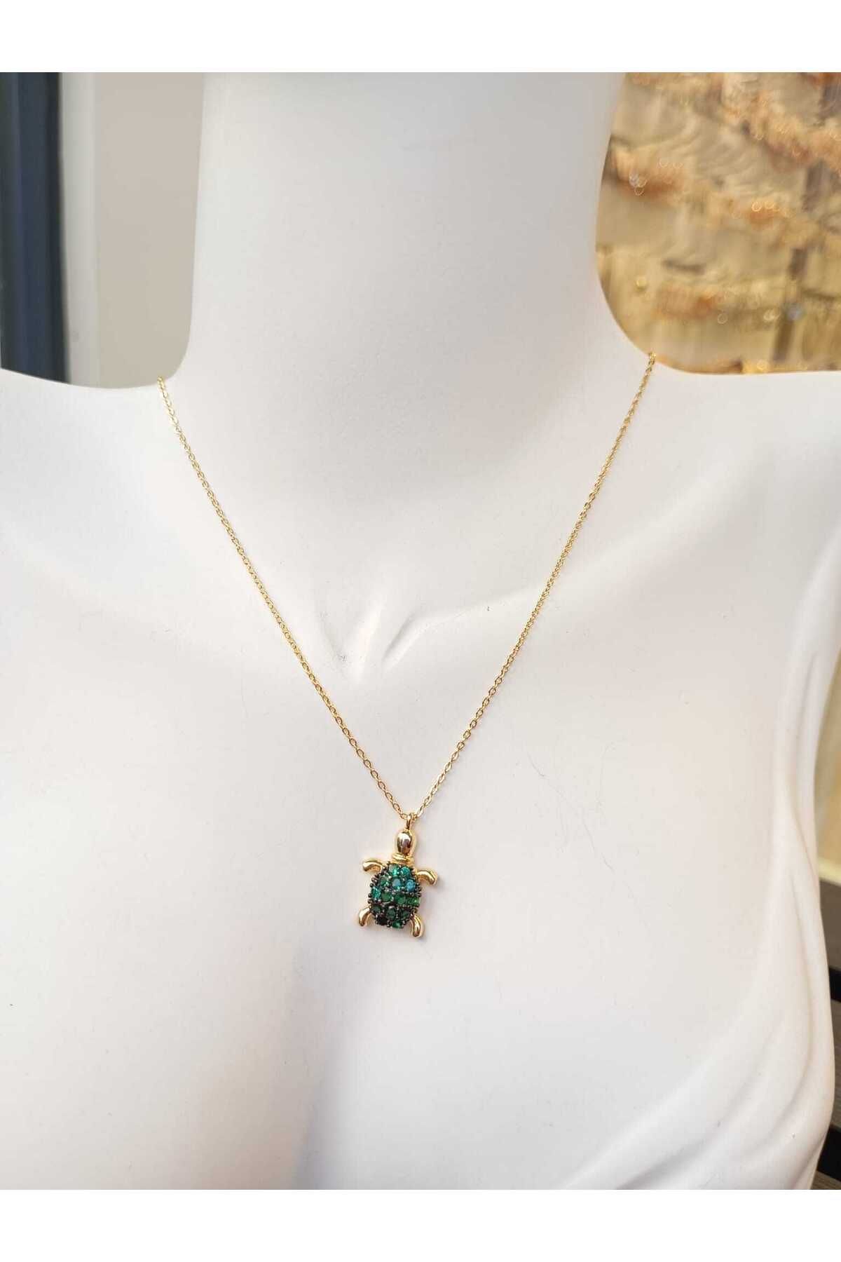 moon jewels Kaplumbağa Vıp Kolye