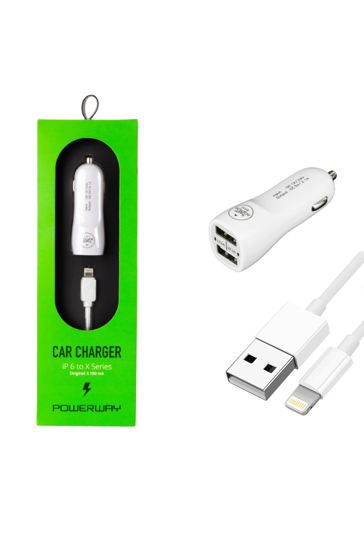 Modafiks X3 3.1A İPHONE ARAÇ ÇAKMAKLIK ŞARJ ALETİ (4767)