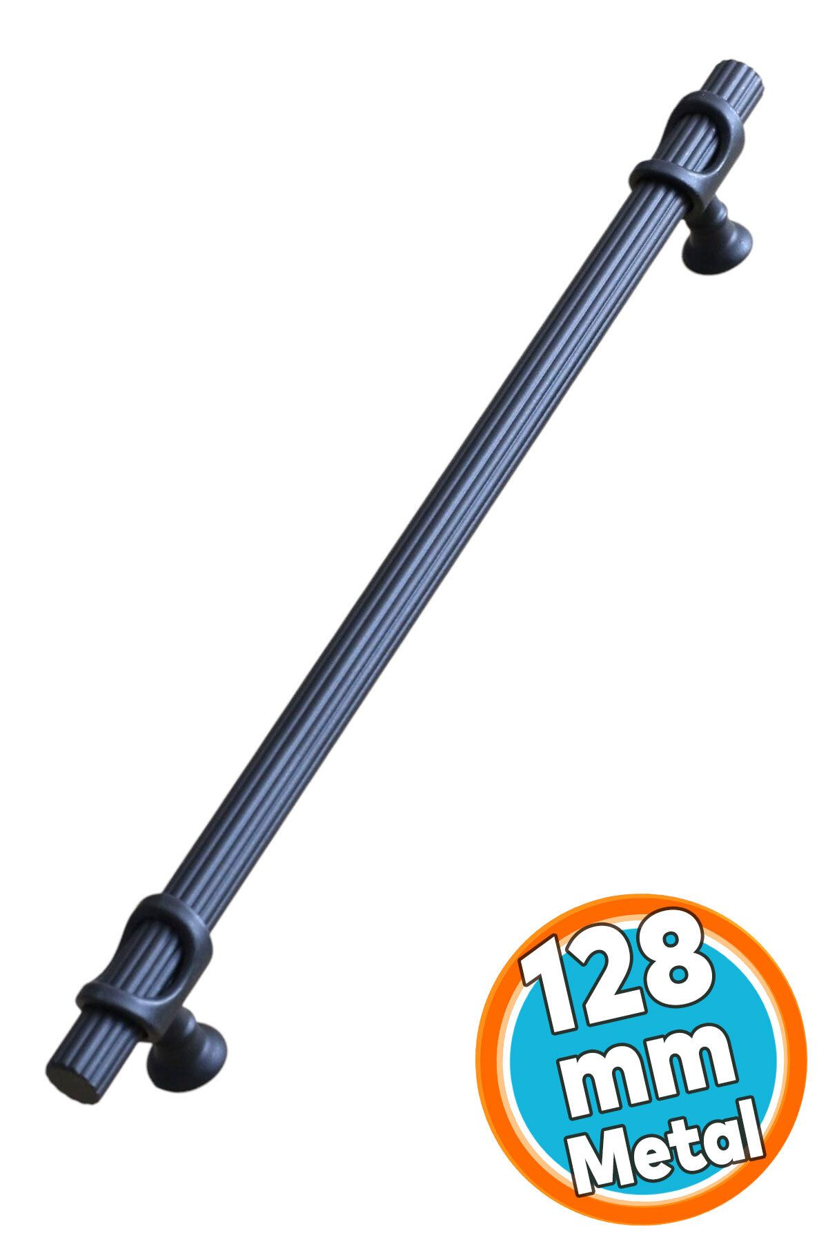 NZB Mobilya Çekmece Mutfak Dolabı Dolap Kapak Kulpları Kulbu Kulpu Siyah Metal Kulp 128 mm-12.8 cm