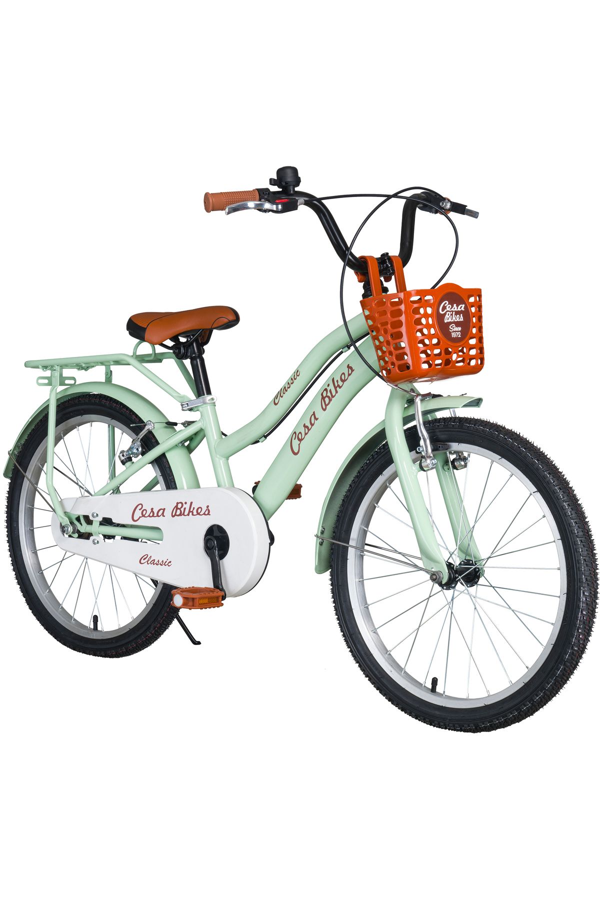 Cesa Bisiklet Cesa Bikes Bagajlı Demir Çamurluk 20 jant 7-10 Yaş Pastel YEŞİL Çocuk Bisikleti