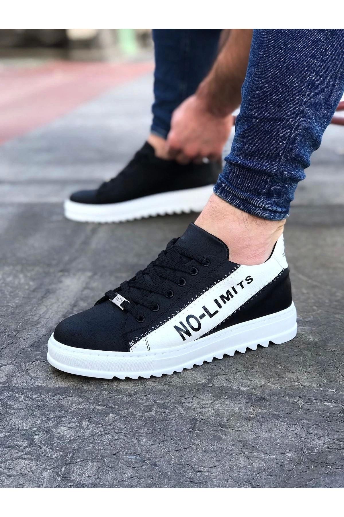 luz&pos WG027 Siyah Beyaz No Limit Erkek Casual Ayakkabı