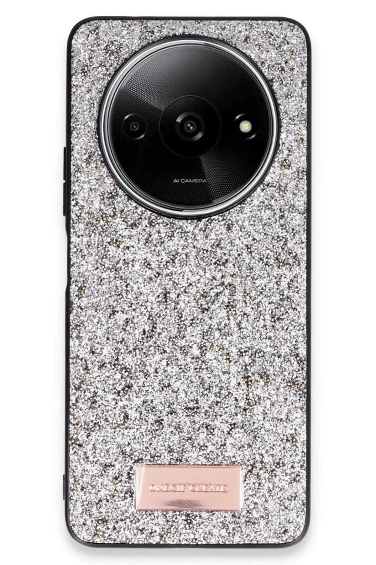 ONEGIF Xiaomi Redmi A3 4G Bright Simli Kapak - Gümüş FLKRY