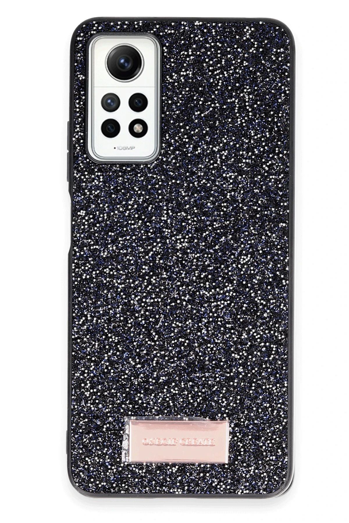 ONEGIF Xiaomi Redmi Note 12 Pro 4G Bright Simli Kapak - Siyah FERRG