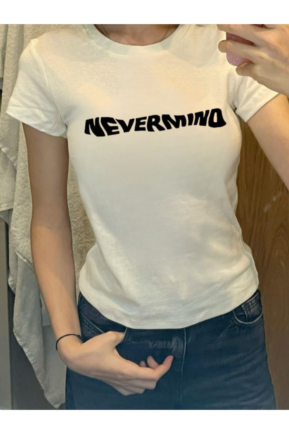 DEEFWEAR DREICH NEVERMIND BASKILI BEYAZ CROP