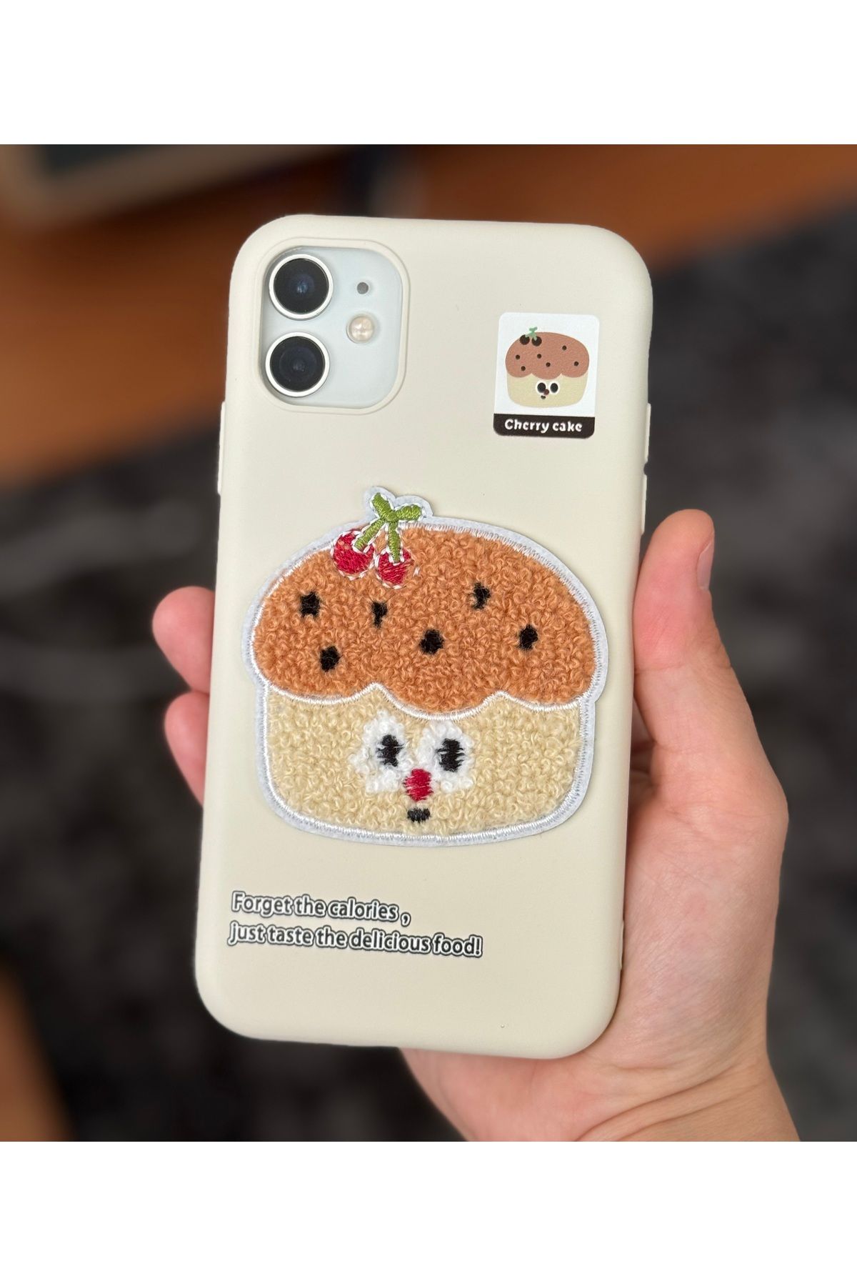 FİŞNEİLETİŞİM İPHONE 11 UYUMLU CHERRY COOKİE KILIF (İÇİ KADİFE)