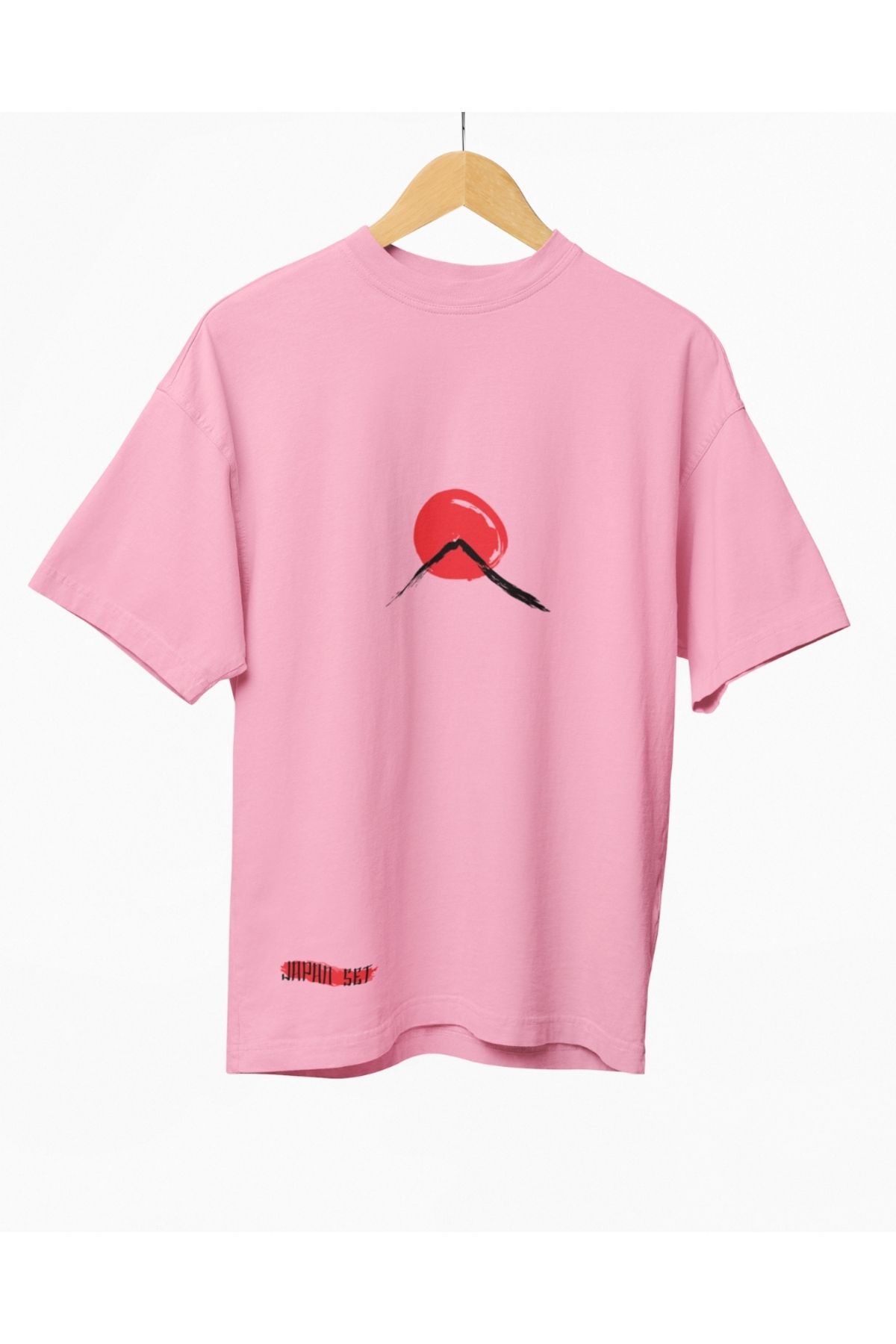 Mollis Sessiz Güneş Kadın Baskılı Oversize T-Shirt