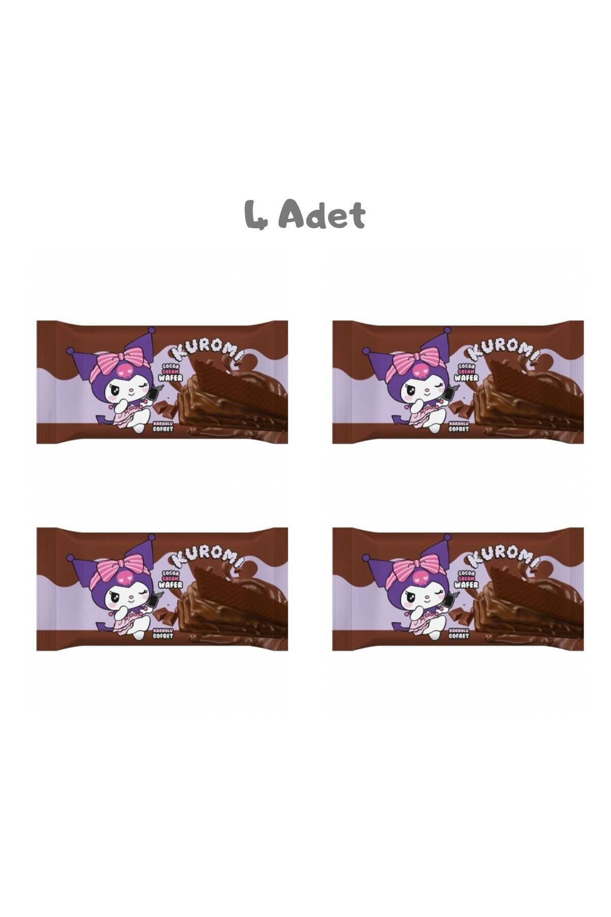 kuromi Kakao Gofret 40g 4'lü Paket