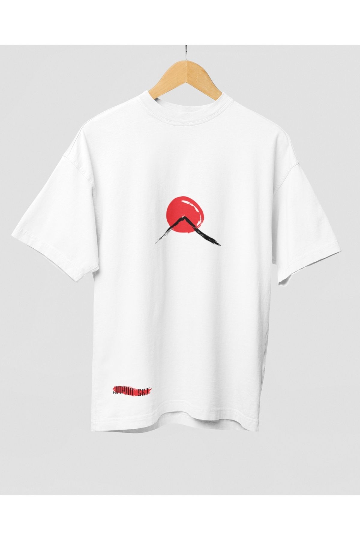Mollis Sessiz Güneş Kadın Baskılı Oversize T-Shirt