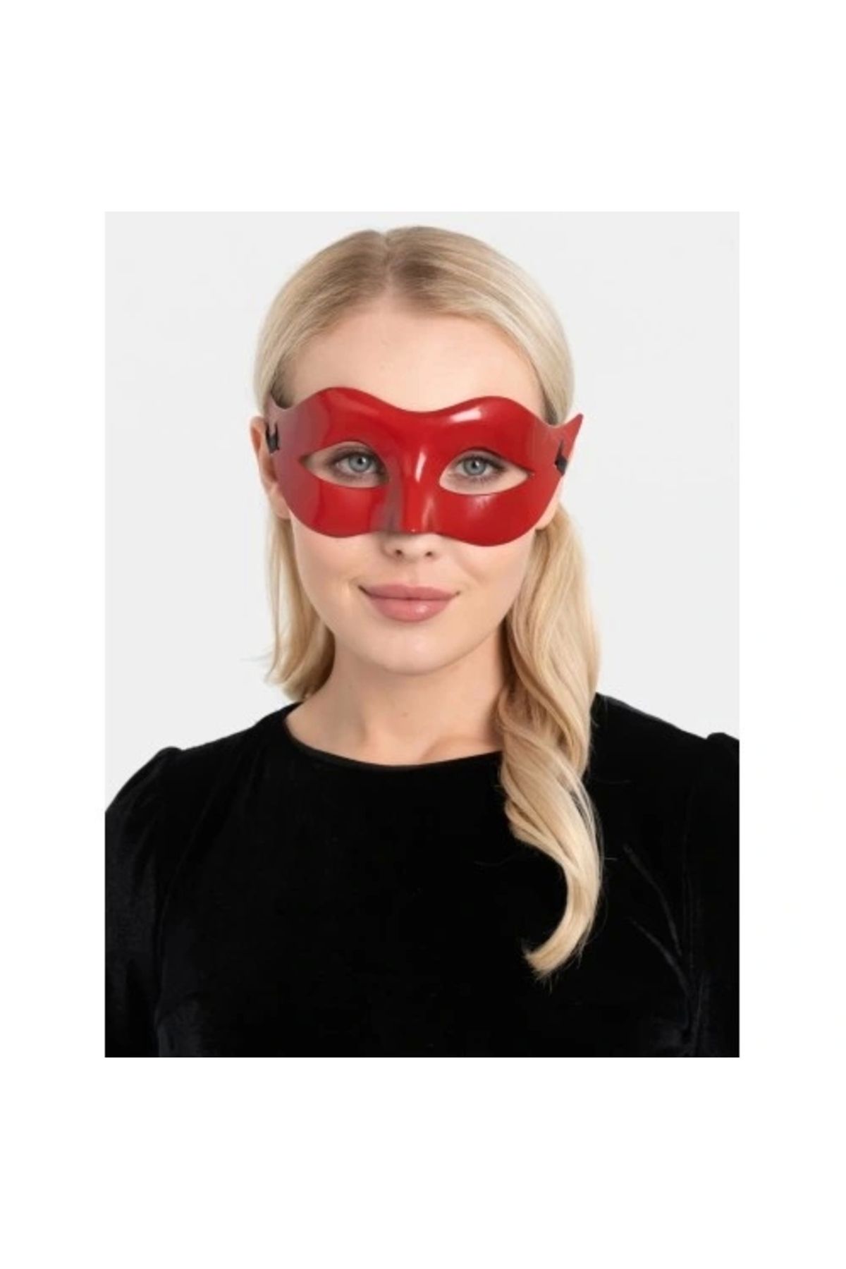 ShopNova Kırmızı Renk Masquerade Kostüm Partisi Venedik Balo Maskesi