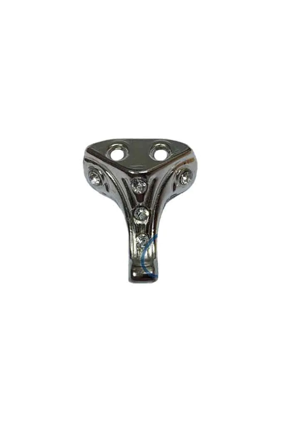 Eldenör Moda Taşlı Ahşap, Mdf, Sunta Sandık Ayağı, Kutu Ayak 2,5 Cm - Nikel