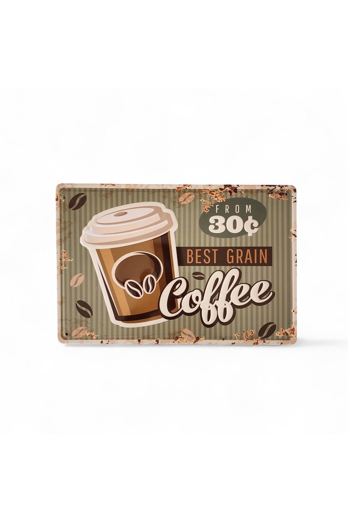 Hedea Metal Dekor Levha Best Grain Coffee
