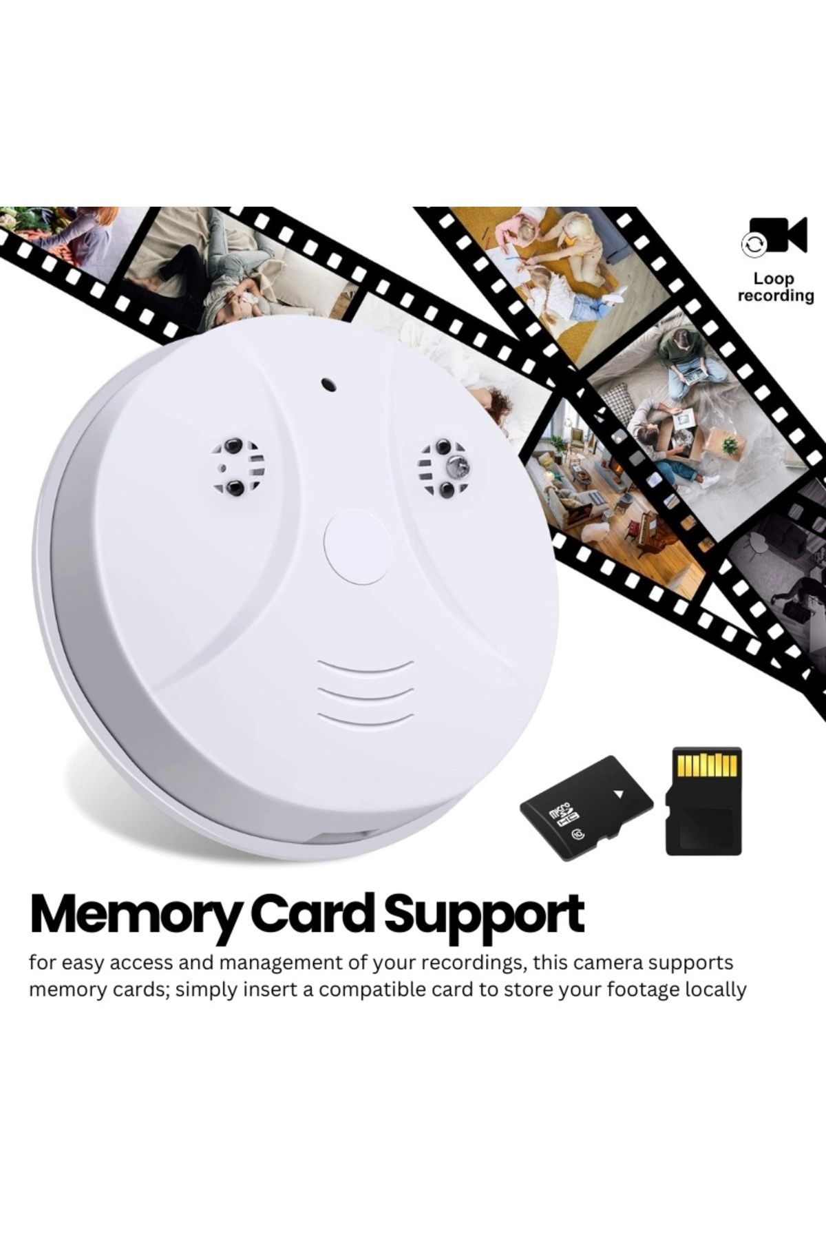 iUni-Mini cameră D101, Wi-Fi, Full HD, suport pentru card MicroSD, vizualizare live pe telefon 2