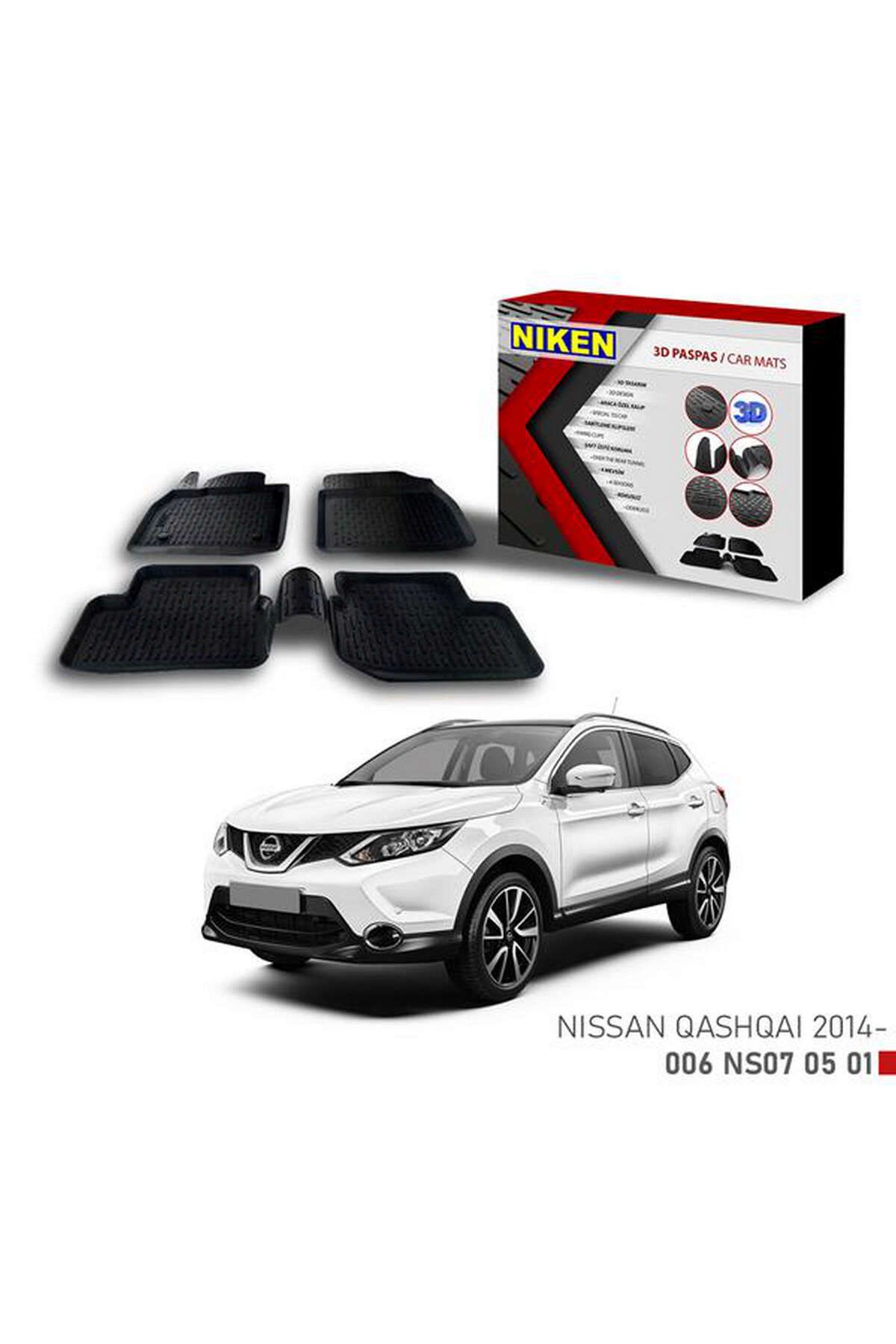 Universsal 3D PASPAS NISSAN QASHQAI 2014- DRSTR
