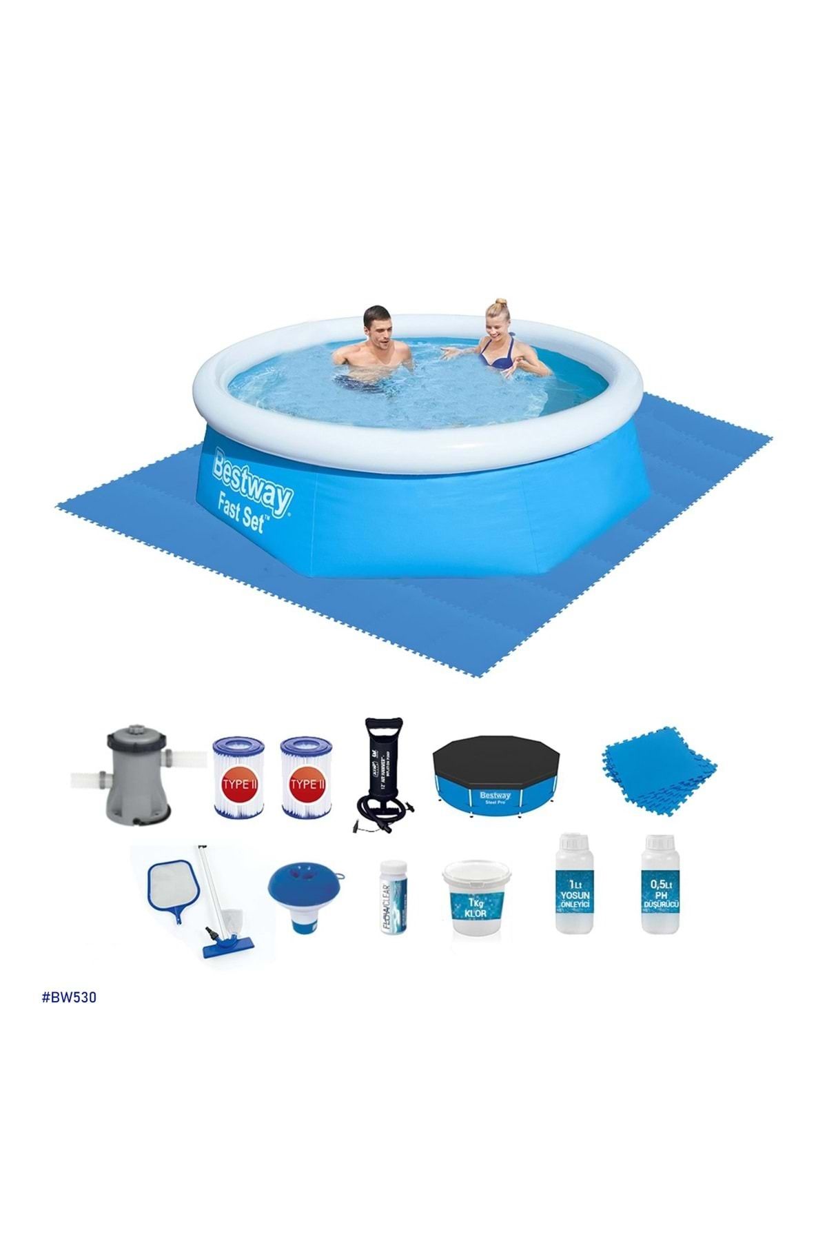 BESTWAY Büyük Şişme Havuz Seti BW530 P04351 57265