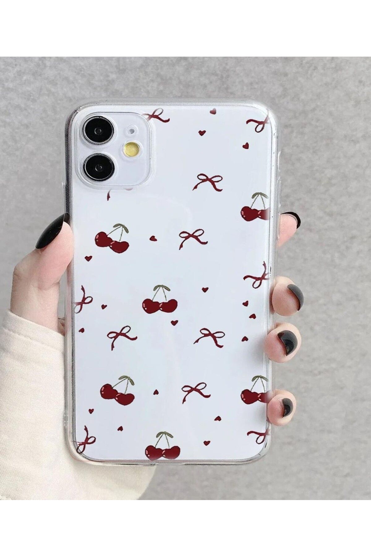 enfein Balporsuku IPhone 11 Pro Max İle Uyumlu Desenli Şeffaf Kılıfı PRO01 Kapak Minnoş